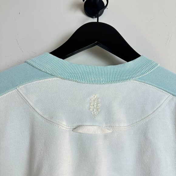 FREE PEOPLE Movement Intercept Colorblock Pullover in Ivory/Refresh Combo Large - Picture 5 of 9